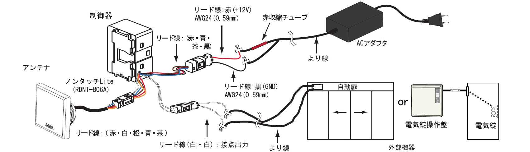 ノンタッチLite結線方法